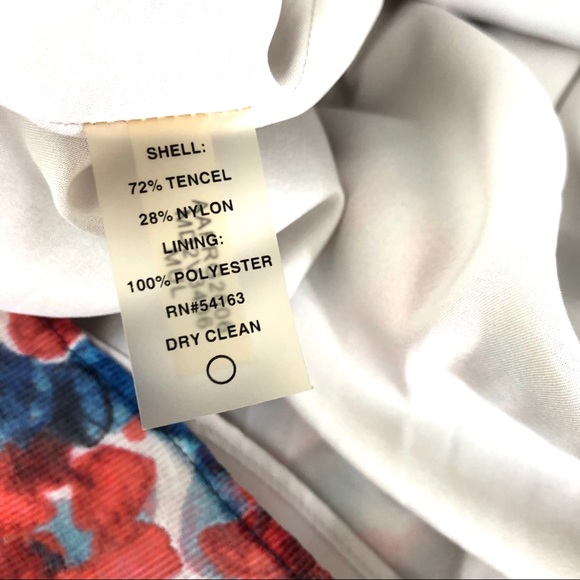 Marc New York Red Blue watercolor floral dress - Picture 8 of 8